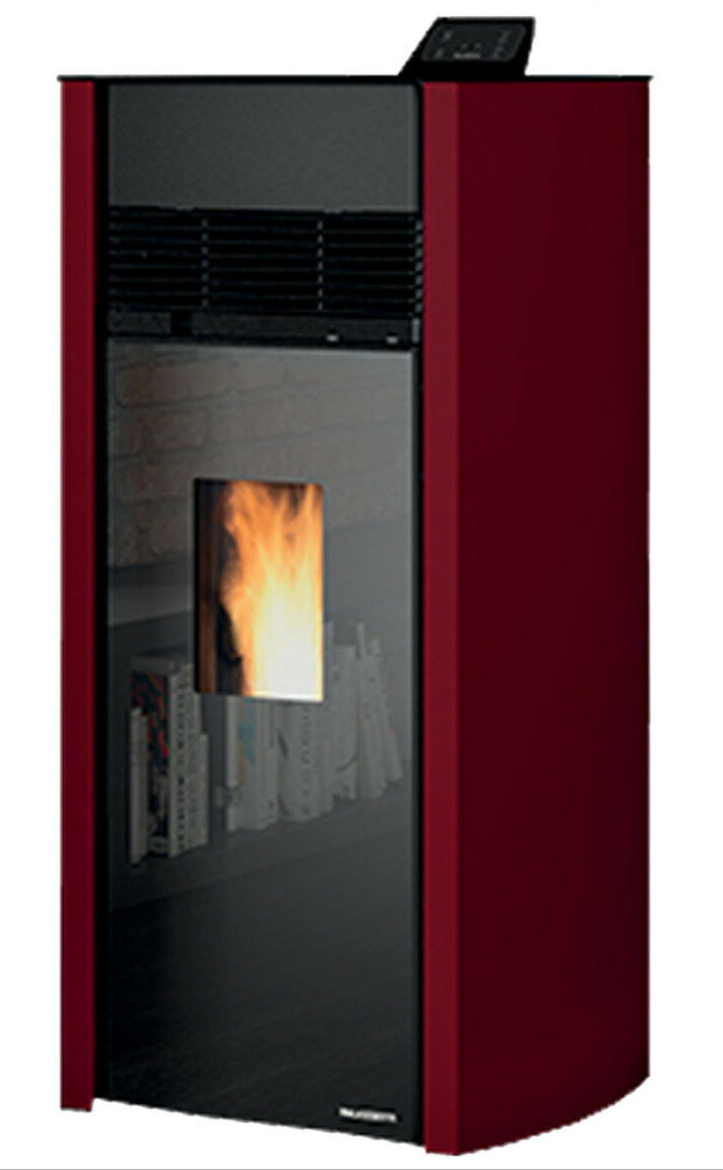 Processed By eBay with ImageMagick, z1.1.0. ||B2 Stufa-a-pellet-Bianca-Lux-9-12kW-1