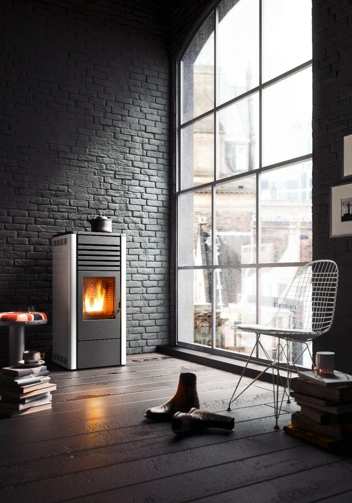 Stufa-a-pellet-Maggie-10kW-canalizzabile